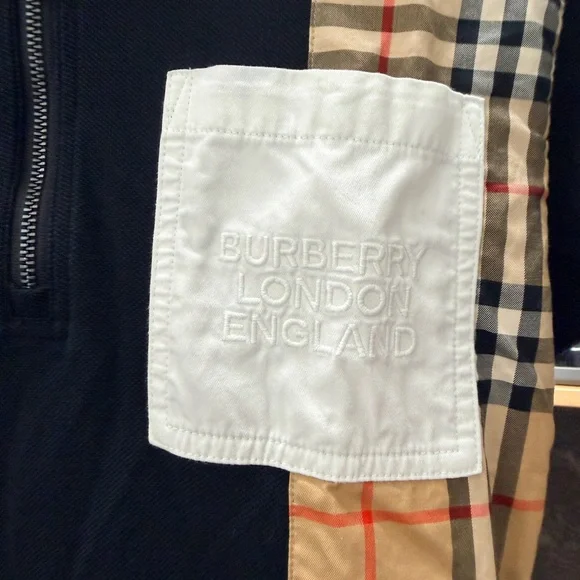 Burberry Kids Polo with Black and Tan Plaid - Picture 3 of 5